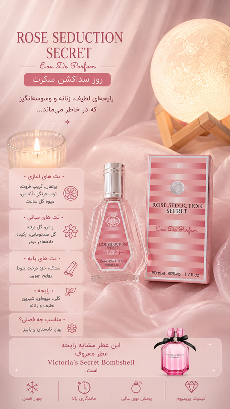 پک ویژه عطر ۵۰ میل زنانه فرگرانس ارسال رایگان