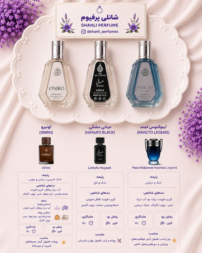 پک خنک مردونه ۵۰ میل فرگرانس ارسال رایگان