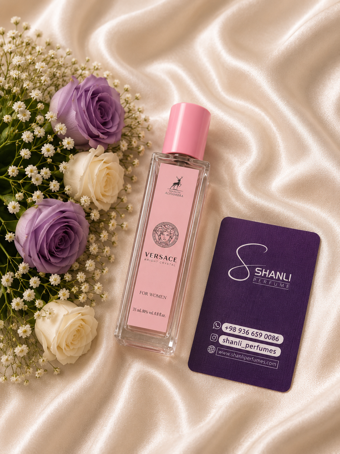 عطر ادکلن زنانه ورساچه کریستال برایت ۳۵ میل الحمبرا