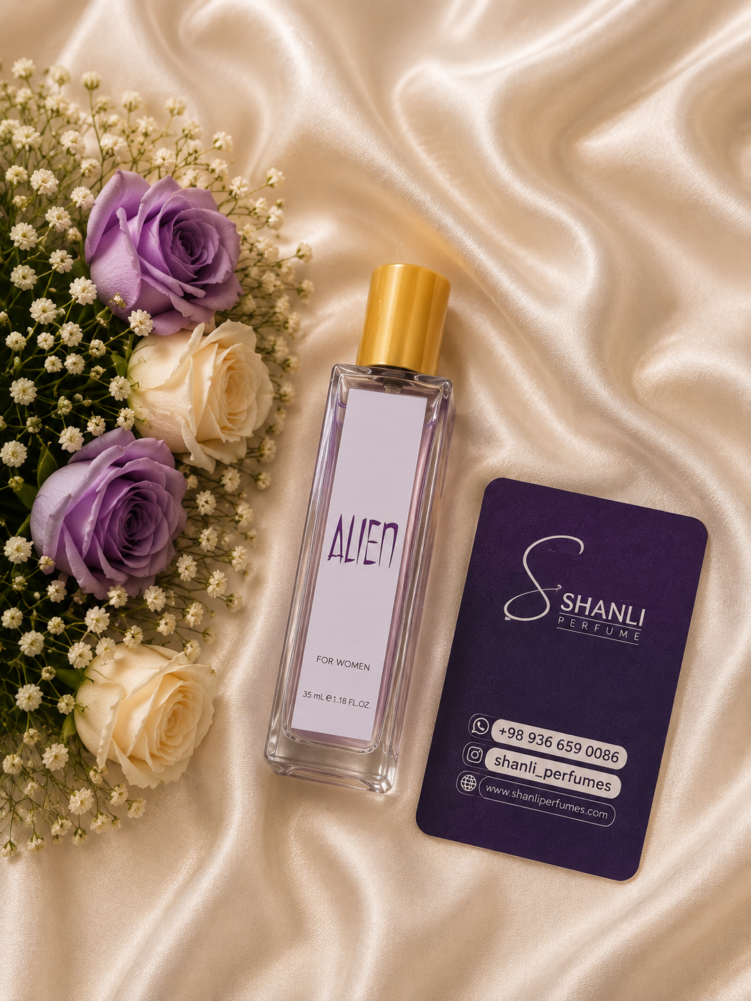 عطر ادکلن زنانه الیین ۳۵ میل الحمبرا