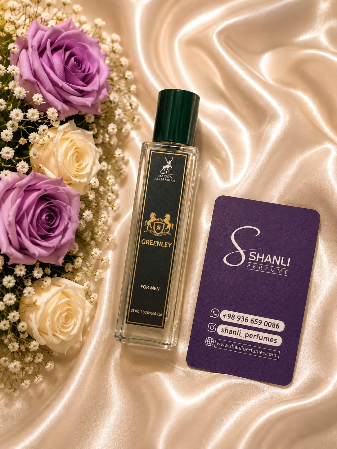 عطر ادکلن مردانه زنانه مارلی گرینلی ۳۵ میل الحمبرا