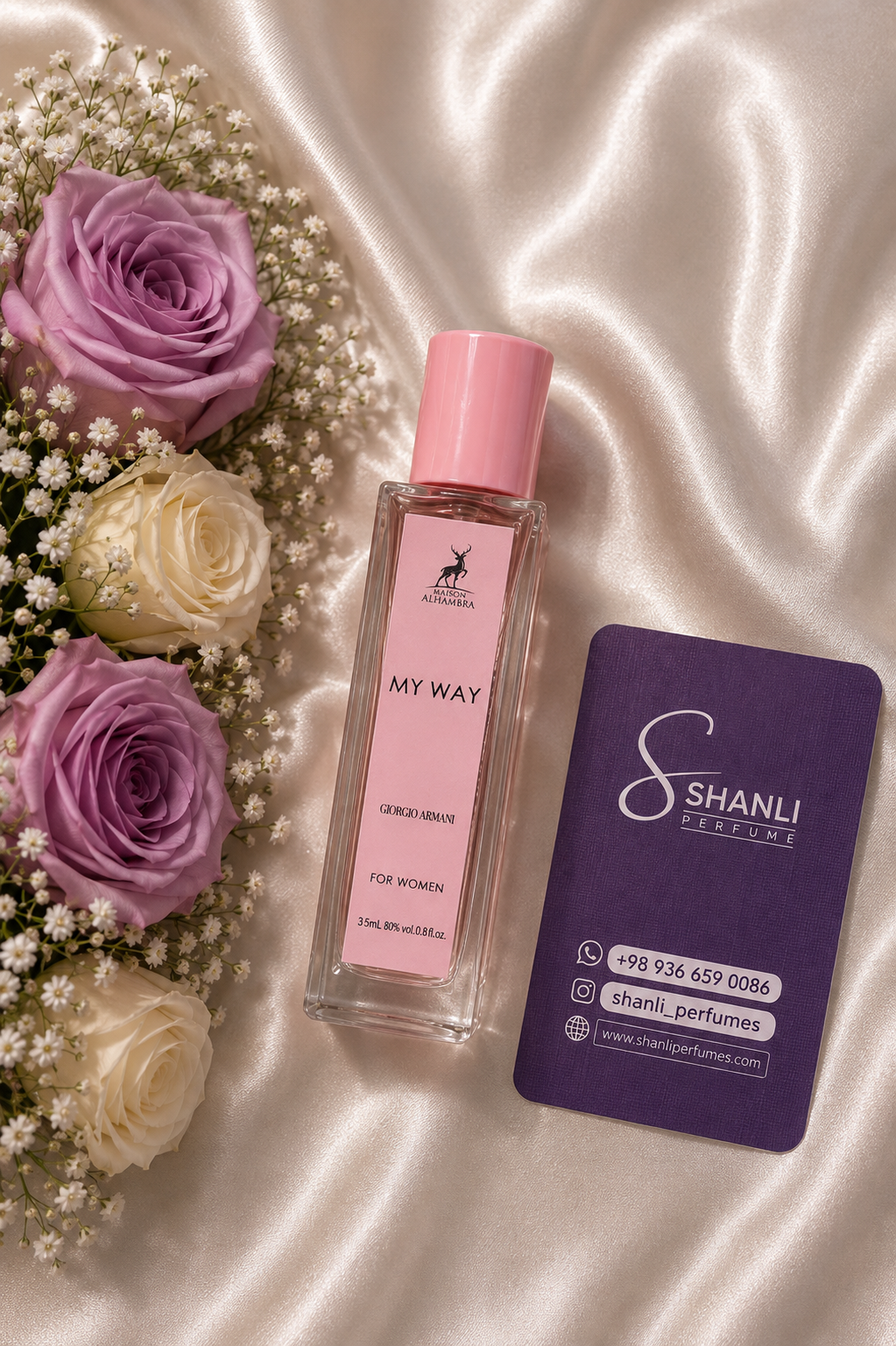 عطر ادکلن زنانه مای وی ۳۵ میل الحمبرا