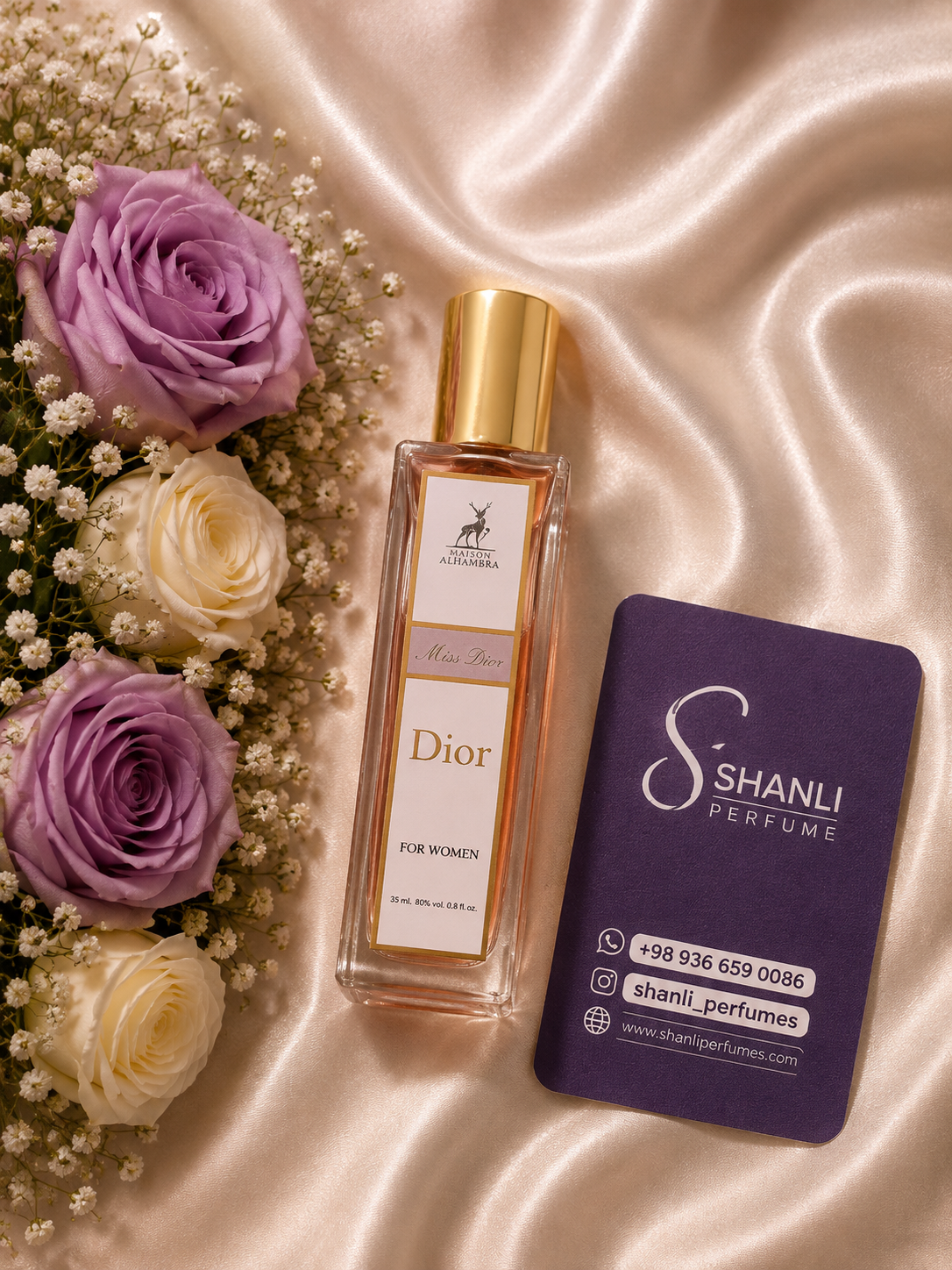 عطر ادکلن زنانه میس دیور بلومینگ ۳۵ میل الحمبرا