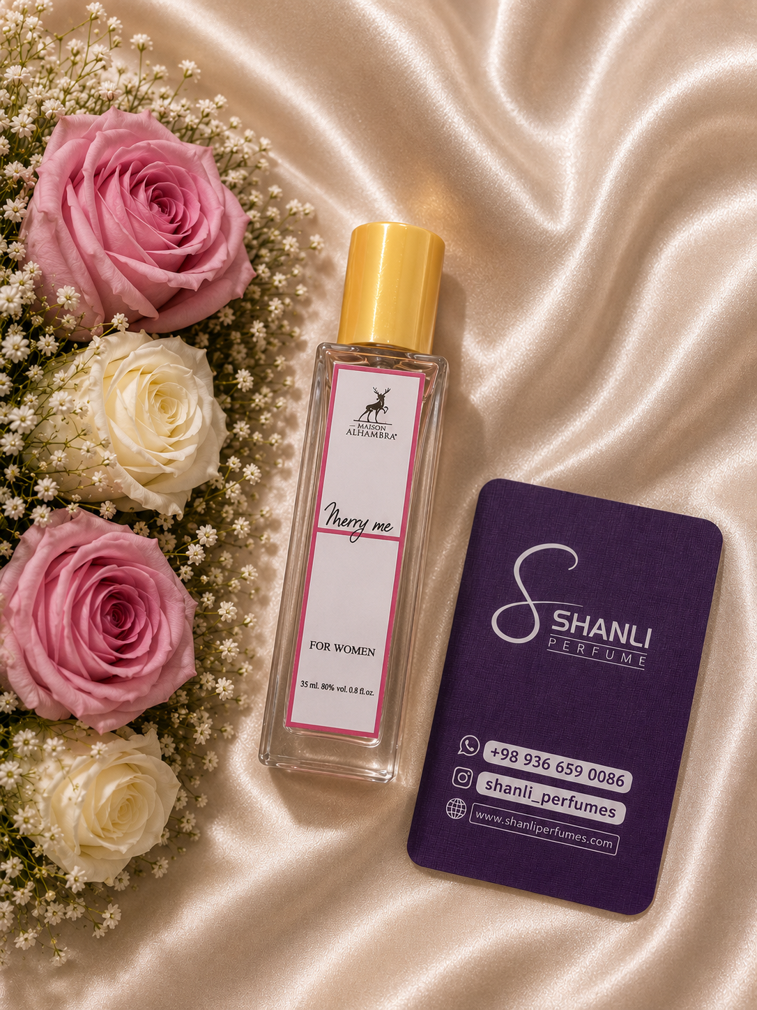 عطر ادکلن زنانه مری می ۳۵ میل الحمبرا