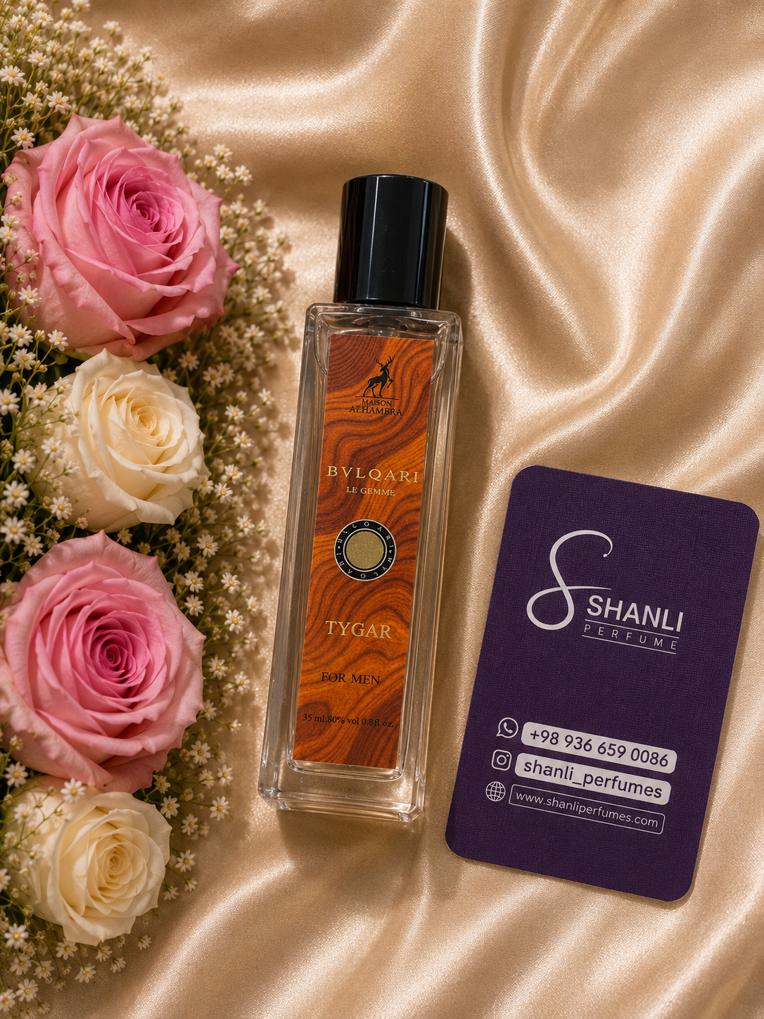عطر ادکلن مردانه بولگاری تایگر ۳۵ میل الحمبرا