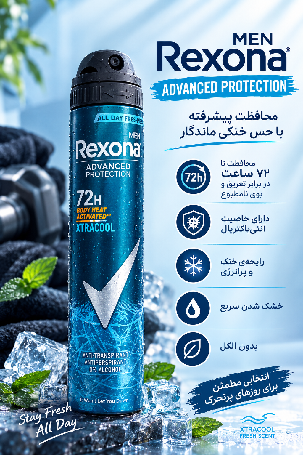 اسپری رکسونا مردانه Xtra Cool �