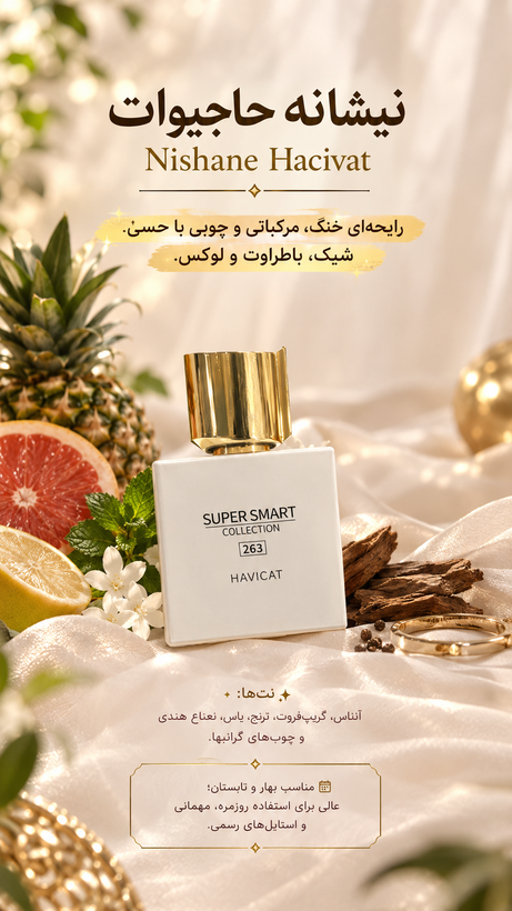 عطر ادکلن زنانه نیشانه حاجیوات سوپر اسمارت کد ۲۶۳
